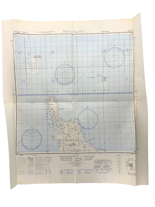 Item #339 Buka Island Map 1942. Army Map Service