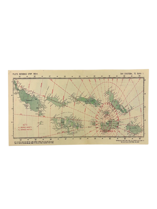 Item #343 Pilots Reference Strip 955-A: San Cristobal to Buka. 955th Engineer Topography Company